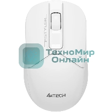 Мышь беспроводная A4Tech Fstyler FG12 белый, 1200 dpi, радиоканал, USB, кнопки - 3
