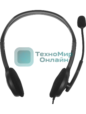 Гарнитура Logitech H110 серебристый, проводная, 3.5 мм