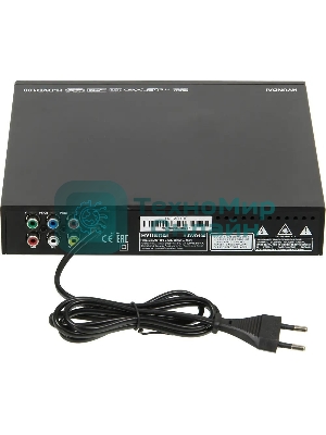 Плеер DVD Hyundai H-DVD100 черный ПДУ