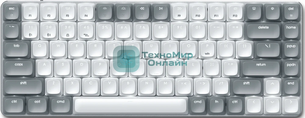 Клавиатура Satechi SM1 Slim Light гибридная, USB Type-A, Bluetooth, радиоканал, белый