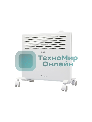 Конвектор электрический Ballu Ettore BEC/ETMR-1000 белый, 1000 Вт, 15 м2, термостат