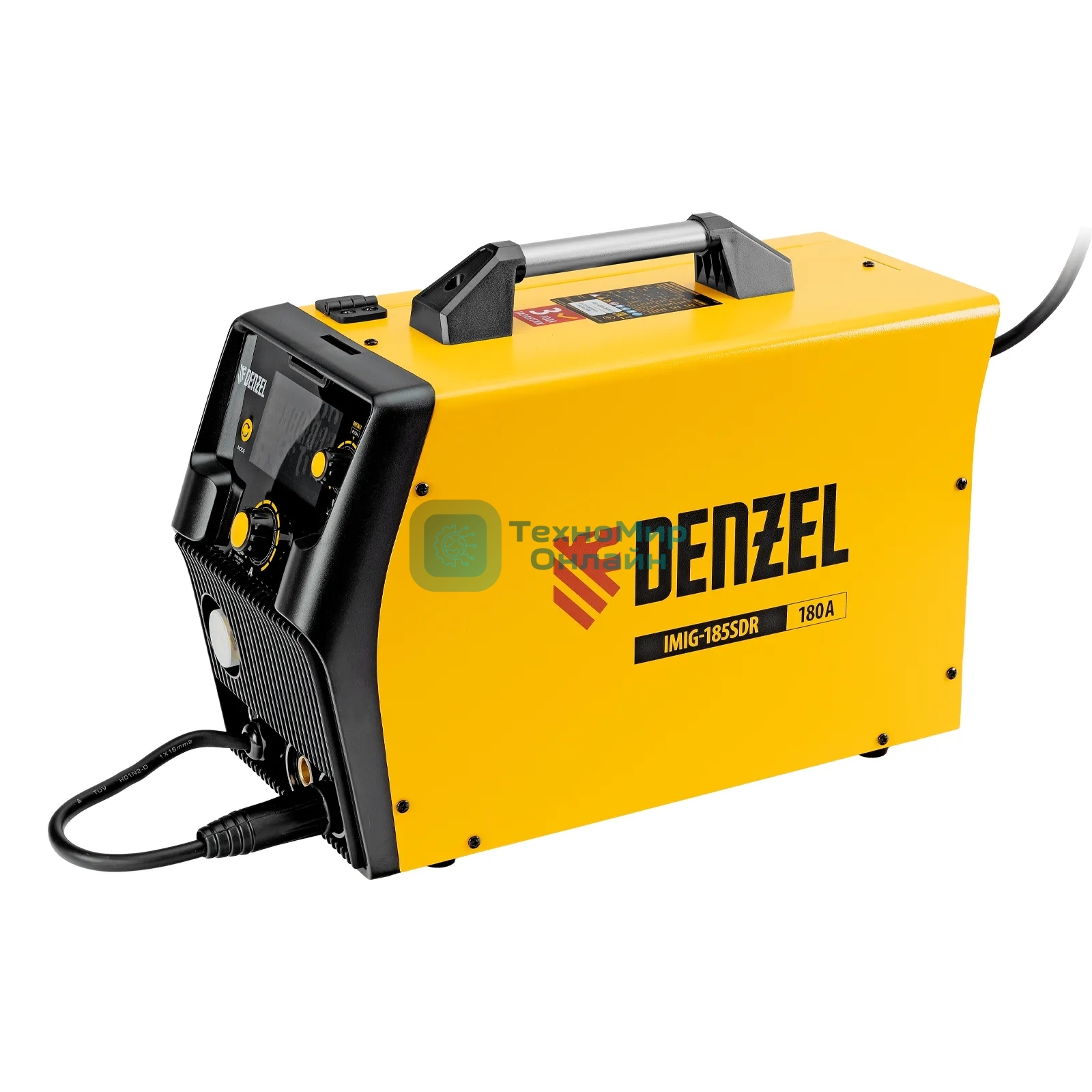 Аппарат инвертор. полуавтомат. cварки Denzel IMIG-185SDR, 180 А, ПВ 60%, катушка 5 кг