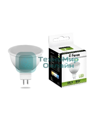 Лампа светодиодная Feron LB-560 9W 230V G5.3 4000K MR16