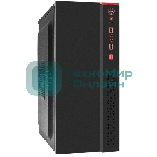 Компьютерный корпус Miditower ExeGate AA-443U-UNS350 (ATX, БП UNS350 с вент. 12см, 2хUSB+1хUSB 3.0+HD Audio, черный)