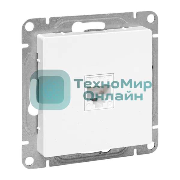 Механизм розетки RJ45 (cat5) EKF UP1-SOW-RJ45-5 белый Эпика