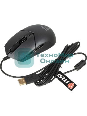 Мышь проводная MSI Clutch GM11 черный, 5000 dpi, USB, кнопки - 6