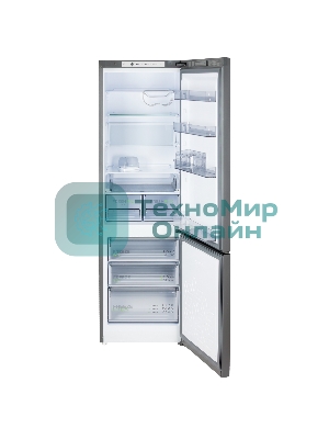 Холодильник Бирюса W6130 матовый графит двухкамерный 245/100л морозилка снизу