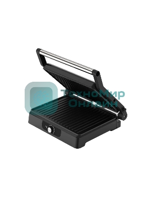 Гриль электрический Topdevice EG1/2200 Вт/0-240 °C/раскрытие на 180 °C/несъемные панели/черно-серебристый (TDSEG001_BK)
