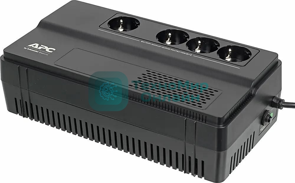 Источник бесперебойного питания APC Back-UPS BV650I-GR / 650ВА / 375Вт / 4 х CEE 7 (евророзетка)