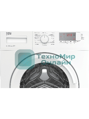 Стиральная машина Beko WRE6512BWW белый, загрузка фронтальная 6 кг, 1000 об/мин., класс: А