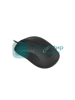 Мышь проводная CBR CM 108 черный, 1000 dpi, USB, кнопки - 3