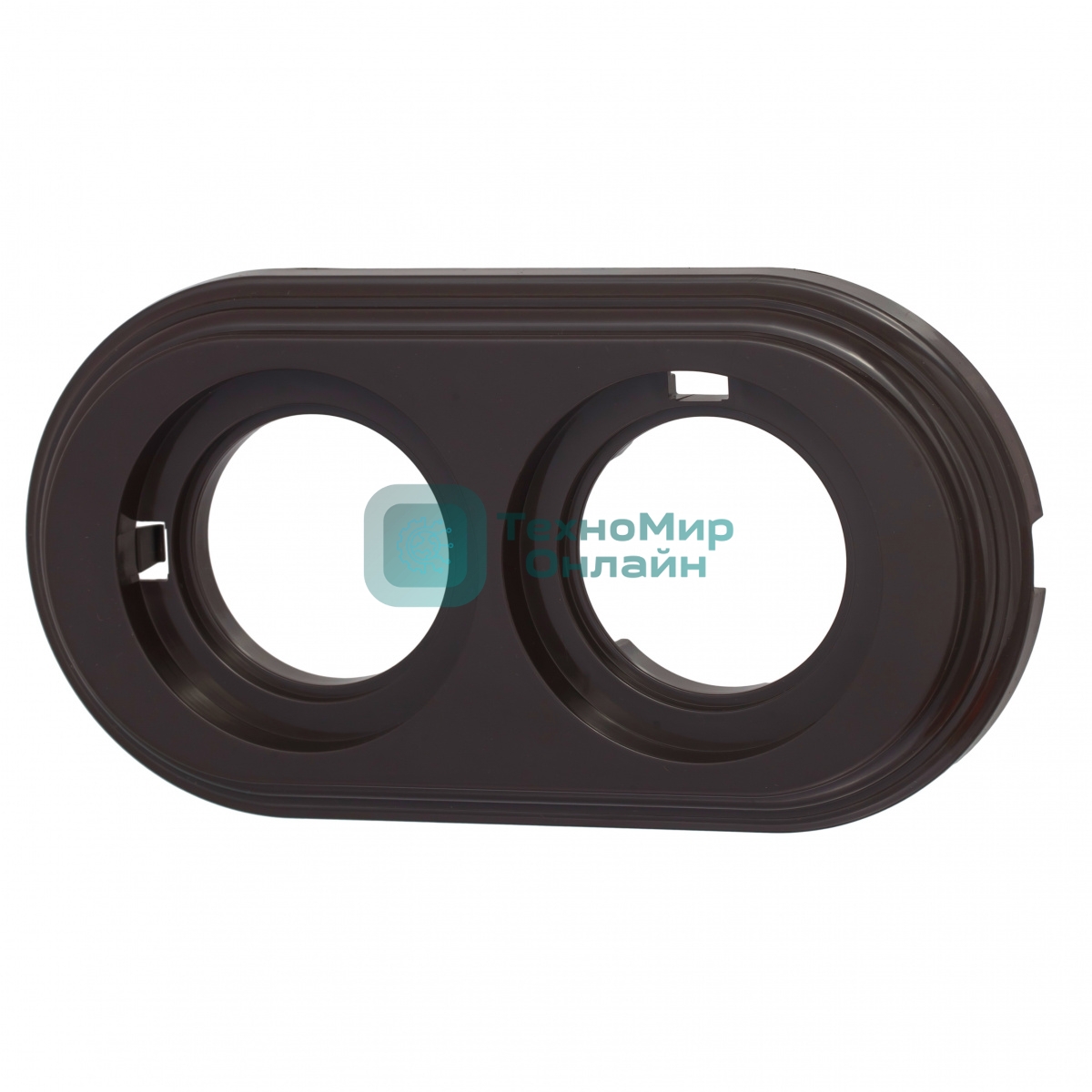 Рамка Bironi BF1-620-22 2-м Лизетта ретро ABS-пластик коричневый