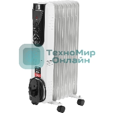 Обогреватель масляный Centek CT-6200 (7 секций) белый, 700/1000/1500 Вт, 15 м2, термостат