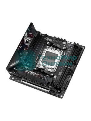 Материнская плата ASUS ROG STRIX B850-I GAMING WIFI, AM5, AMD B850, 2xDDR5, 2xM.2, 2xSATA, PCIe 4.0 x16, 1xHDMI, 1xUSB Type-C, 1x2.5Gb LAN, Wi-Fi 7, Bluetooth 5.4, 5xUSB-A 10Gbps, 1xUSB-C 20Gbps, 2xUSB-A 2.0, 3x3.5 мм, S/PDIF, 7.1, Mini-ITX