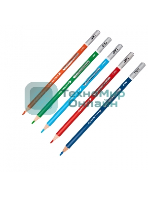 Карандаши цветные Deli EC00225 Color Emotion, трехгранный профиль, липа, 24 цвета, металлическая коробка (24шт)