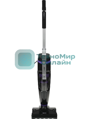 Пылесос вертикальный паровой Kitfort KT-575-1 черный, питание питание от сети, 1600 Вт, уборка влажная/паром/сухая, пылесборник 1.1 л