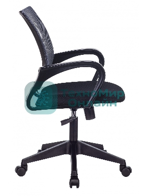 Кресло Бюрократ CH-695N/DG/TW-11 серый/черный, сетка, 120 кг, механизм качания