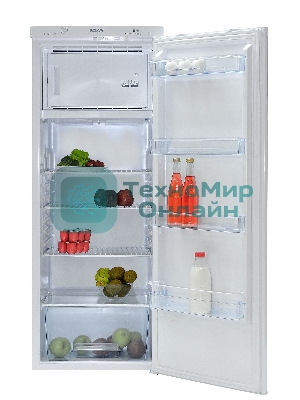 Холодильник Pozis RS-416 серебристый металлопласт однокамерный 186/22 л морозилка сверху