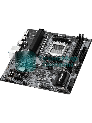 Материнская плата ASRock B650M-H/M.2+, AM5, AMD B650, 2xDDR5, 4xSATA, 2xM.2, 1xPCIe 4.0 x16, 1xDP, 1xHDMI, 1x1Gb LAN, 2xUSB 2.0, 3xUSB 3.2 Gen 1, 1xUSB-C, 3x3.5 мм, 7.1, Micro-ATX