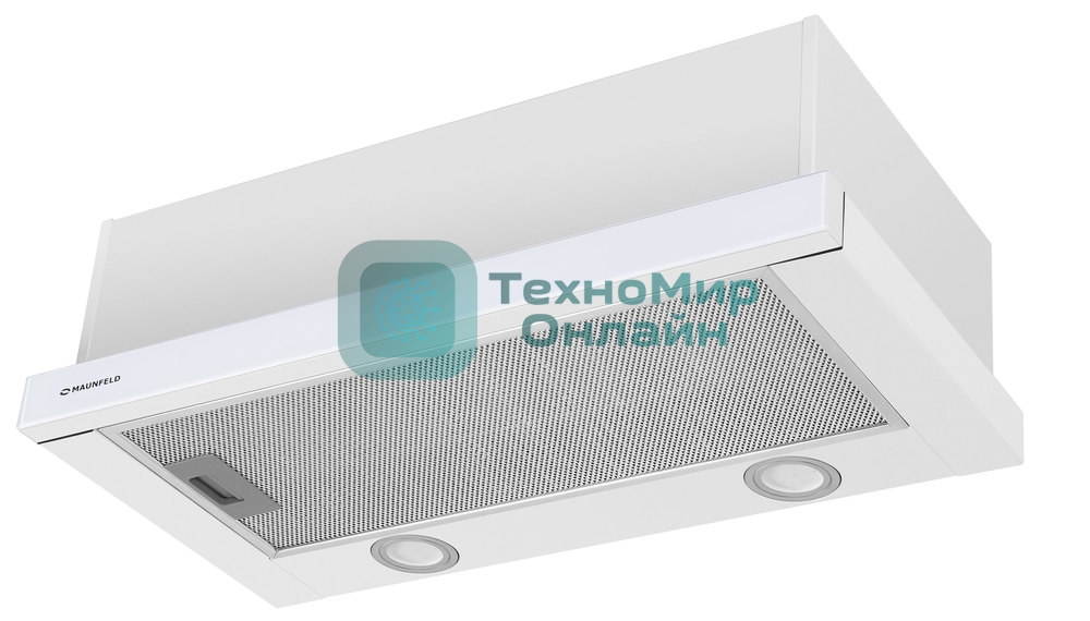 Вытяжка встраиваемая Maunfeld VS Light Glass 60 белый, 60 см, 520 куб. м/ч, 56 дБ