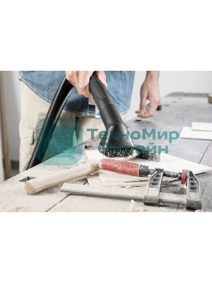 Строительный пылесос Karcher WD 3 P V-17/4/20 Workshop желтый, 1000 Вт, уборка сухая/сбор воды/выдув, пылесборник мешок/контейнер, 17 л