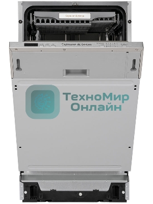 Встраиваемая посудомоечная машина Zigmund & Shtain DW 301.6, нержавеющая сталь, 60 см, 15 компл., 49 дБ, класс A++