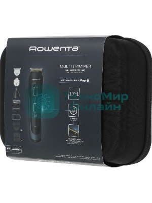 Триммер Rowenta Selectium TN9464E0 черный/хром (насадок в компл:16шт)