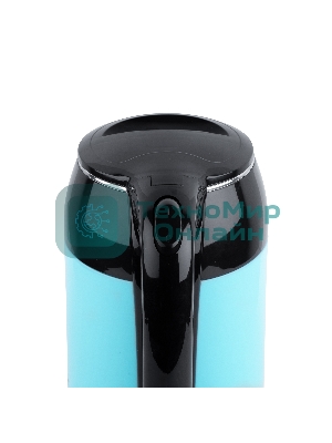 Чайник электрический BBK EK1709P черный/бирюзовый