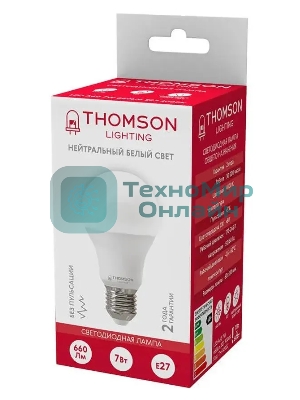 Лампа светодиодная Hiper TH-B2002 THOMSON LED A60 7W 660Lm E27 4000K