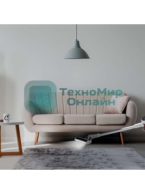 Пылесос вертикальный Gorenje SVC216FMLW белый/черный, питание от аккумулятора, 25 Вт, уборка сухая, пылесборник 0.5 л