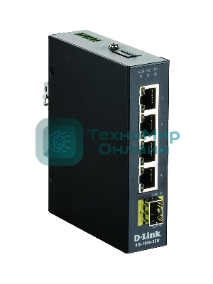 Коммутатор D-Link DIS-100G-5SW/A1A, 4×1 Гбит/с + 1×1 Гбит/с SFP, неуправляемый