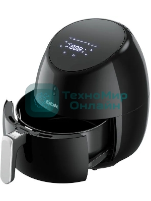 Аэрогриль BBK AF505D черный, 2000 Вт, 5 л, сенсор, 8 программ