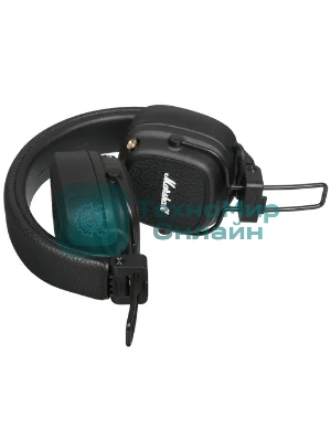 Беспроводные/проводные наушники Marshall Major V черный, накладные, Bluetooth + проводной, беспроводная зарядка, до 100 ч