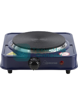 Плита настольная электрическая Homestar HS-1102, 1 конф. сапфир, блин 1000 Вт