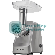 Мясорубка электрическая Polaris PMG 2077 графит, 2000 Вт, 2.0 кг/мин, реверс, защита от перегрузки, насадки - 6