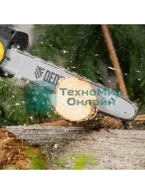 Пила цепная электрическая Denzel EDS-2000, 2кВт, продольная, шина 40 см, шаг 3/8, паз 1,3мм, 56зв