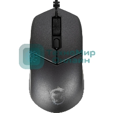 Мышь проводная MSI Clutch GM11 черный, 5000 dpi, USB, кнопки - 6