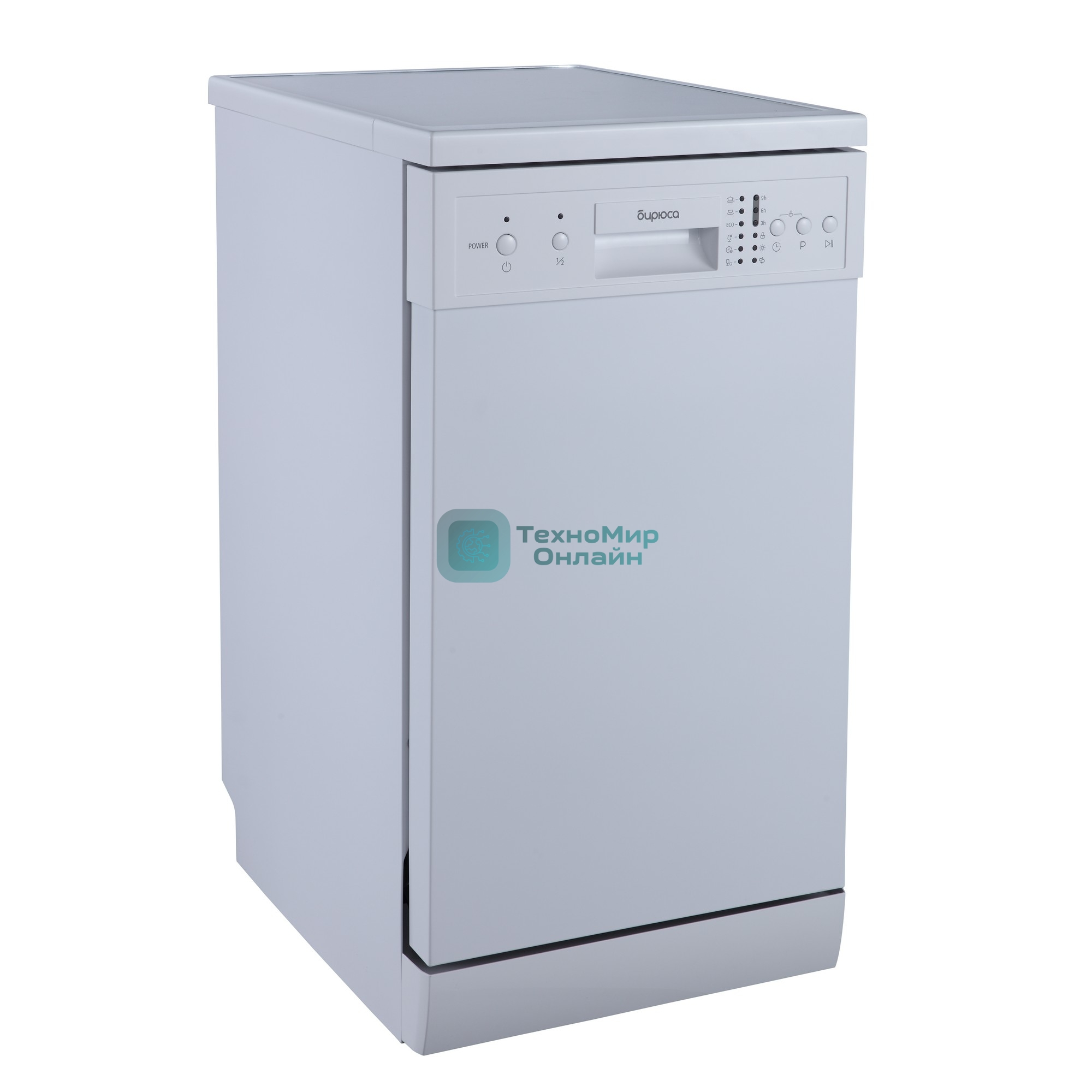 Посудомоечная машина Бирюса DWF-409/6 W, белый, 44.8 см, 9 компл., 49 дБ, класс A++