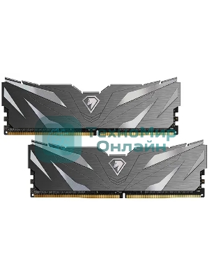 Оперативная память NETAC, DDR4, 16GB (2x8GB), 3200MHz, CL16, DIMM, с радиаторами, черный