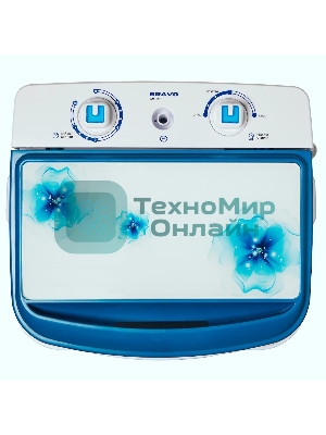 Активаторная стиральная машина Bravo WMH-40T белый, загрузка вертикальная 3,5 кг, класс: A