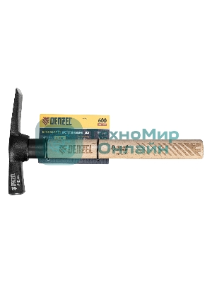 Молоток каменщика Denzel 600 г, буковая рукоятка, EFP