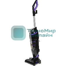 Пылесос вертикальный паровой Kitfort KT-575-1 черный, питание питание от сети, 1600 Вт, уборка влажная/паром/сухая, пылесборник 1.1 л