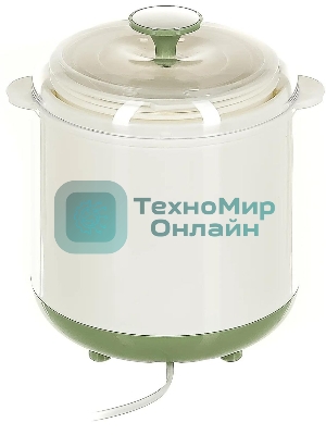 Йогуртница Kitfort KT-2005 20Вт 1б. 1500 мл белый/зеленый