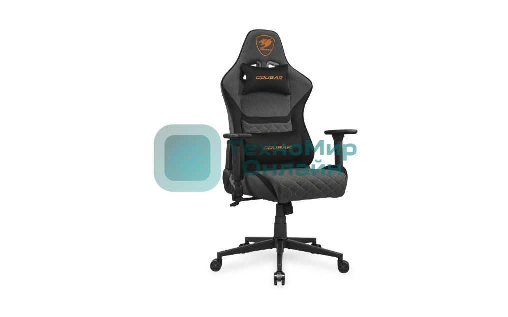 Кресло Cougar Armor One V2 Gray F серый, ткань, 4D подлокотники