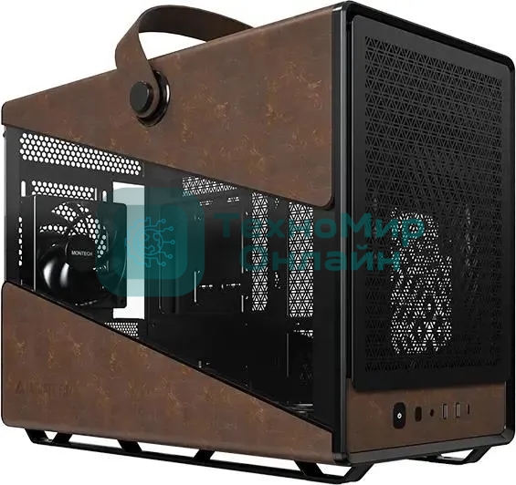 Компьютерный корпус Montech Heritage PRO (B) черный без БП mATX 5x120мм 2x140мм 2xUSB3.0 audio bott PSU