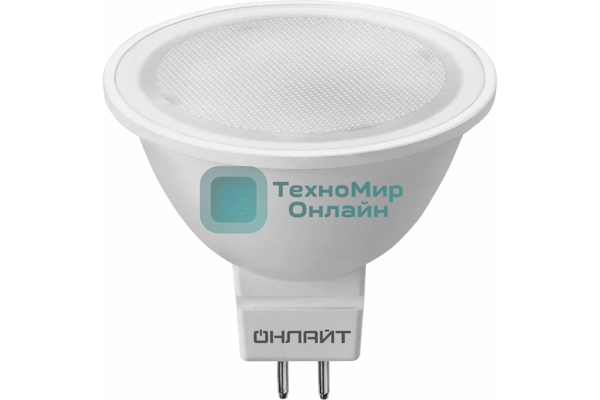 Лампа светодиодная ОНЛАЙТ 71637 OLL-MR16-5-230-3K-GU5.3