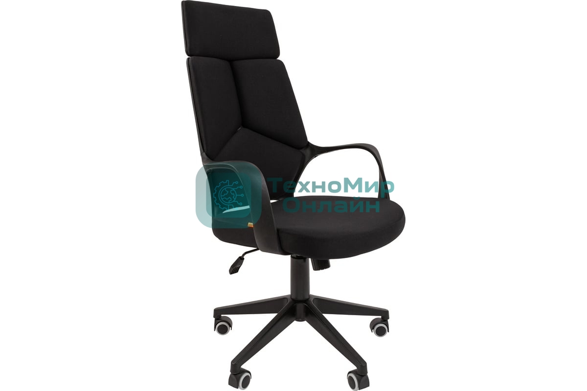 Кресло Chairman 525 черный, ткань, 120 кг
