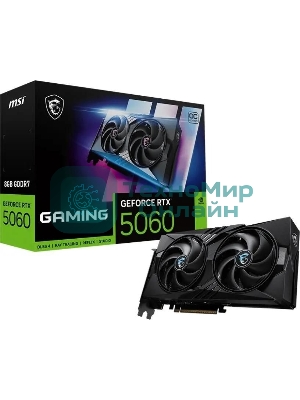 Видеокарта MSI RTX 5060 8G GAMING OC RTX 5060 8Gb 128bit GDDR7 2640/28000 HDMIx1 DPx3 HDCP Ret