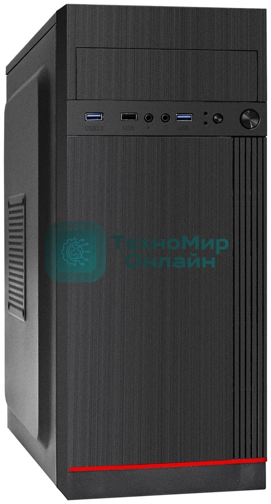 Компьютерный корпус Miditower ExeGate AA-442U2-UNS400 (ATX, БП UNS400 с вент. 12см, 1хUSB+2хUSB 3.0, аудио, черный)