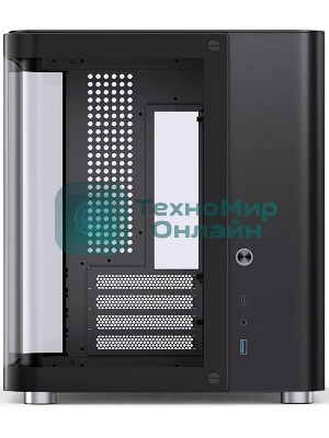 Корпус без блока питания Корпус JONSBO TK-1 Black 2.0 MATX без БП, mini-ITX, micro-ATX, черный